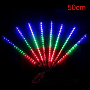 Stringhe 30/50CM Impermeabile LED Meteor Shower Rain Falling String Lights Decorazioni natalizie