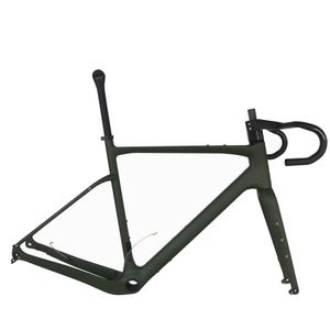 Telaio per bici gravel Toray in fibra di carbonio T1000 GR044 Tutto cavo interno Disco piatto super leggero Di2 e compatibile meccanico