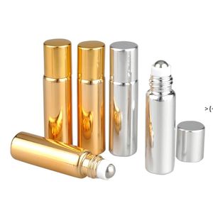 Frascos de óleo essencial Roller Ball UV Travel Vazio Mini 5ml/10ml Frascos de perfume separados Frascos de vidro para perfume RRE10625