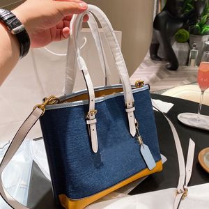 Fashion Canvas Smaller Single Shoulder Shopping Bag Handbag Messenger Bags High-Capacity Simplicity Double Handle Detachable Strap Size 26 * 23cm