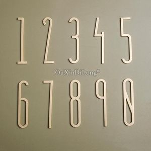 Other Door Hardware Brand 1Piece 70mm/2.76'' Pure Brass House Number Address Digits 0-9 Plaque Sign Apartment Dormitory Signs