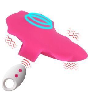 Massageartikel Sexy Spielzeug für Frauen Unsichtbarer Vibrationsei-Klitoris-Stimulator 10-Frequenz-Funkfernbedienungs-Höschenvibrator
