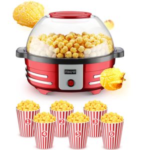 Household Automatic Popcorn Machine Commercial Small Popcorn Maker 5L Large Capacity Corn Popper Can Barbecue