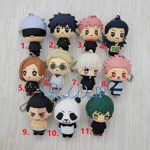 Jujutsu Kaisen Fushiguro Megumi Gojo Satoru Toge Originale giapponese anime figura PVC Cellulare Pendenti e Ciondoli Portachiavi Cinghia Portachiavi G1019