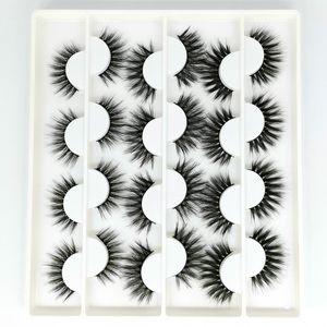 12 par 6d faux mink ögonfransar wispy naturlig look falsk ögonfrans fluffig falsk lash i bulk makeup mjuk fransar förlängning skönhet mode verktyg