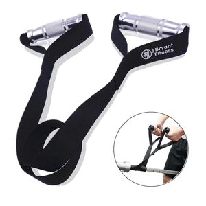 Wholesale pull down straps for sale - Group buy Accessories Heavy Duty T Bar Row Strap Handle For Barbell Bar Gym Core Blaster Landmines Grappler Tricep Pull Down Rope Workout