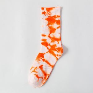 Sockor Womens Mens Tie Dye Printing Street Printed Cotton Hiphop Sport Sock for Men Women High Autumn Winter 78