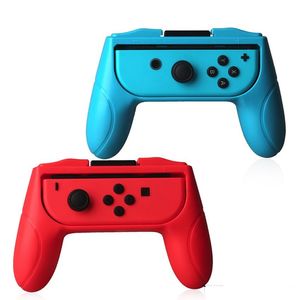 Grips Fodral för Nintendo Switch Joy Con Controller Set med Handtag Comfort Hand Kits Ställ stödhållare Shell Case