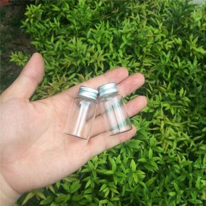 27*50*14mm 15ml Mini Glass Bottles With Metal Screw Cap Empty Small Wishing Bottle Vials Jars 50pcslotgood qty