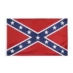 3X5 ft 90*150cm USA Confederate Flag Two Sides Printed Union Rebel Flags Star Pattern Polyester Banners Goods In Stock