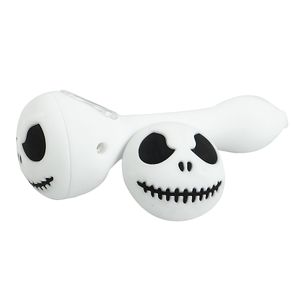 bambole di halloween tenute mini pipe in silicone a mano pipe per olio rig bong accessori per fumatori portatili cera per tabacco dab bubbler