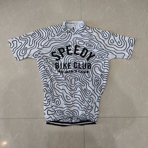 2024 Speed ​​Club Beyaz Bisiklet Forması Yaz Nefes Alabilir MTB Bisiklet Giysileri Kısa Kollu Bisiklet Giysileri Hombre Ropa Maillot Ciclismo