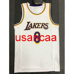 Erkekler 2 Styles 2022 New Jersey 8# Bryant Retro White 75. Basketbol Forması S, M, L, XL, XXL