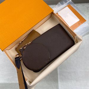leather small Wallet woman 3 Piece  Set coin purse Bags Women