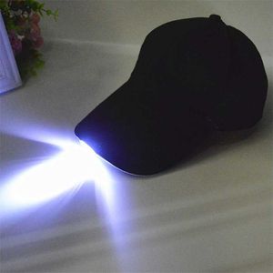 Moda jasny blask w ciemnym czytaniu połowów Jogging Light Up LED Sport Hat Baseball Caps Luminous Wakacje na Unisex HSJ88