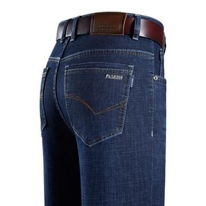 Jeans masculinos 2021Classic estilo homens marca negócio ocasional trecho magro macio preto motociclista masculino jeans macacões macacões mens calças