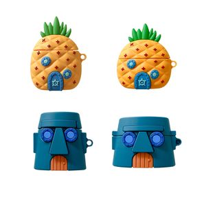 3D Cute Pineapple Octopus House Headphone Cases Soft Silicone Case For Apple Airpods 1/2 Pro Bluetooth Earphone Cover
