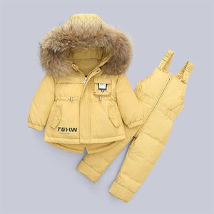 Nowa kurtka dla dzieci w dół Kurtka dla niemowląt Dzieci 1-3 lata Chłopcy Dziewczęta 80% White Duck Down Zagęszczone Koreański Styl Zimowy płaszcz H0909