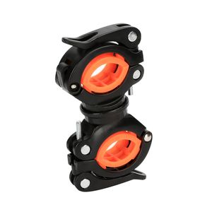 Truck Racks 360 Degree Cycling Clip Clamp Rotation Bike Flashlight Torch Mount LED Head Front Light Holder Bicycle Accessories DJ010