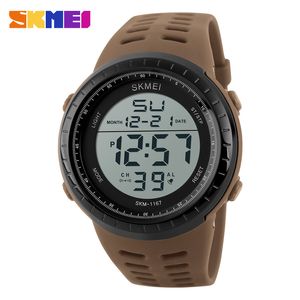 SKMEI Luxury Brand Mens Sport Klockor Dyk 50m Digital LED Militär Watch Men Fashion Casual Electronics Armbandsur Man Klocka X0524