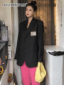 Wholesale women clothes blazers for sale - Group buy Women s Suits Blazers XIZIHUPAN Patchwork Black Blazer For Women Notched Collar Long Sleeve Casual Female Fashion Clothes Autumn Styl