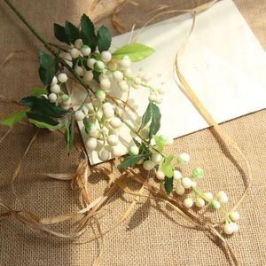 Decorative Flowers & Wreaths Artificial Flower Bunch Concise Bridal Wedding Party Bouquet Table Indoor Decoration For Bookstore Cafe Store C