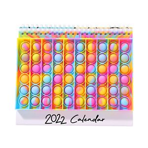 Caderno mesa calendário fidget brinquedo adulto crianças anti stress relevo brinquedos antistress box school fontes presente