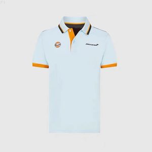 2021 McLaren Blue Cruz-Country Motorcycle Terno F1 Racing Polo Camisa Fast Seco e Respirável Summer Sports Ternits
