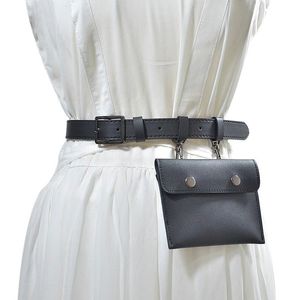 Bälten 2021 Fashion Small Bag Packaging Ladies Wild Pin Buckle Belt Mobiltelefon Midja SEAL Faux Leather BG-773