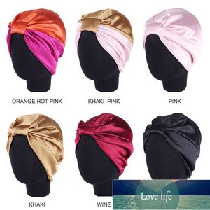 1 sztuk Jedwabna Salon Bonnet Kobiety Sleep Prysznic Czapka Kąpiel Ręcznik Włosy Suchy Szybki Elastyczna Pielęgnacja Włosów Czapka Wrap Kapelusz 6 Kolory