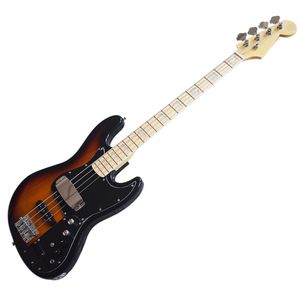 High Quality-4 Strings Tobacco Sunburst Electric Bass Guitar with Pickup Cover,Rosewood Fretboard,Black Pickguard