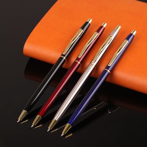 Simple Solid Metal Ballpoint Pen for Student Teacher Writing Gift Advertising Signature Pens