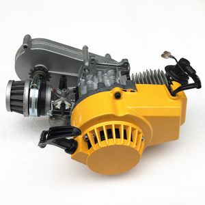Mini motorcycle engine two-stroke improved version 49CC single-cylinder air-cooled on Sale