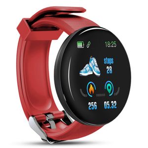 Yüksek Kalite D18 Akıllı İzle Bilezik Su Geçirmez Kalp Hızı Kan Basıncı Renk Ekran Spor Tracker Akıllı Bileklik Smartband IOS Android için Pedometre