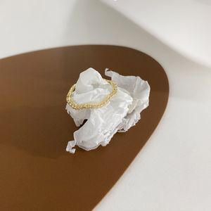 Wholesale ring french resale online - French Style Compact and Simple Micro Inlaid Wave Plain Ring for Women s Personality Fashion TNT