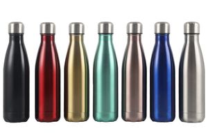 500ml Matte Rubber Paint Double Wall bottle Vacuum Insulated Thermos Water Bottle Keep Cold 24hours Cup
