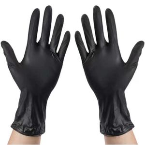 Tek kullanımlık eldivenler 100pcs lateks ücretsiz tozsuz sınav dövmesi yüksek elastik koruyucu guantes nitrilo