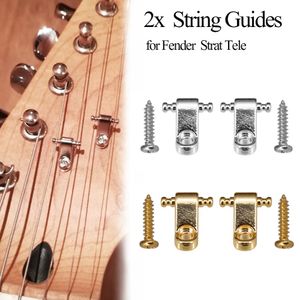 Set di 2 guide di fermo a rulli per corde per chitarra elettrica per American Strat Tele ST TL