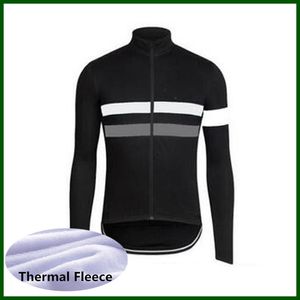 PRO TEAM Rapha Cycling Jersey Mens Termica Fleece Manica Lunga Mountain Bike Camicia da Bicicletta da strada Bicycle Top Sport Uniforme da corsa Abbigliamento sportswear all'aperto Y21050605