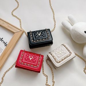 Populära handväska designers barn tjejer handväska julen antler minikedja crossbody väskor liten fyrkantig väska för kvinnor barn plånbok f1001