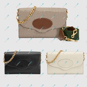 Designer Classic Envelope Bag Fashionable Lady Chain Shoulder Bags Cross Body Ladies Handbag Retro Messenger Bags Clutches Purse Canvas And Leather Wallet 677286