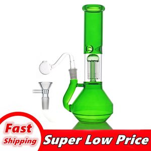 1 stücke Recycler DAB Rigs Bong Dicke Glas Becherbier Bongs 10,5 Zinch Rauchen Wachs Wasserleitungen Wasserhaare mit 14mm Schüssel und Ölbrennerleitung