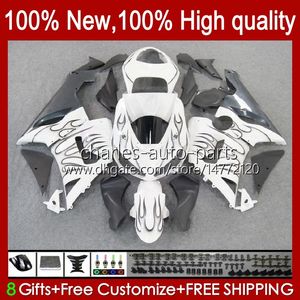 Full Fairings For KAWASAKI NINJA ZX600C ZX-600 ZX 6R 600CC 6 R ZX636 05-06 Bodywork 7No.31 ZX-636 600 CC ZX6R 05 06 ZX600 ZX 636 ZX-6R 2005 2006 OEM Bodys Kit grey flames