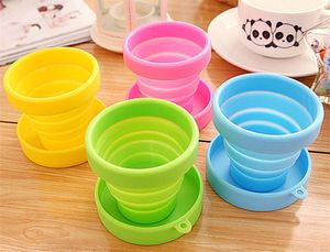 55% di sconto Bottiglie d'acqua in silicone usa e getta SENZA BPA Tazza da campeggio pieghevole portatile da viaggio pieghevole con coperchi