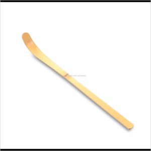 Teaware Kitchen Dining Bar Home Garden1x Natural Chashaku Matcha Bamboo Spoon Ceremony Tool Aessory 18cm Tea Scoops Drop Delivery 2021 AW1