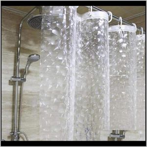 Wholesale shower stall for sale - Group buy 3D Transparent Water Cube Waterproof Clear Shower Curtain Bath Curtains Bathtub Stall X Cm Hhd4657 Nqsf Ehtgt