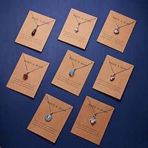 Vacker 925 Silverpläterad naturlig kristallsten Dolphin Pendant Necklace for Women Gift