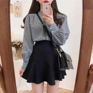 S-XL Plus Size short Korean black Women Zipper High Waist School Girl Skirt vintage mini skrits summer irregular 210417