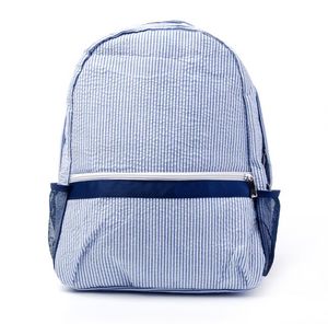 DHL50pcs Backpack Bags Women Men unisex Seersucker stripe Printing School Bag Mix Color