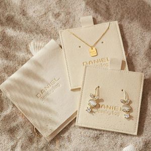Gift Wrap Sets Custom Jewelry Packaging With Personalized Logo And Pouches Insert Cards Necklace Earrings Display Pads